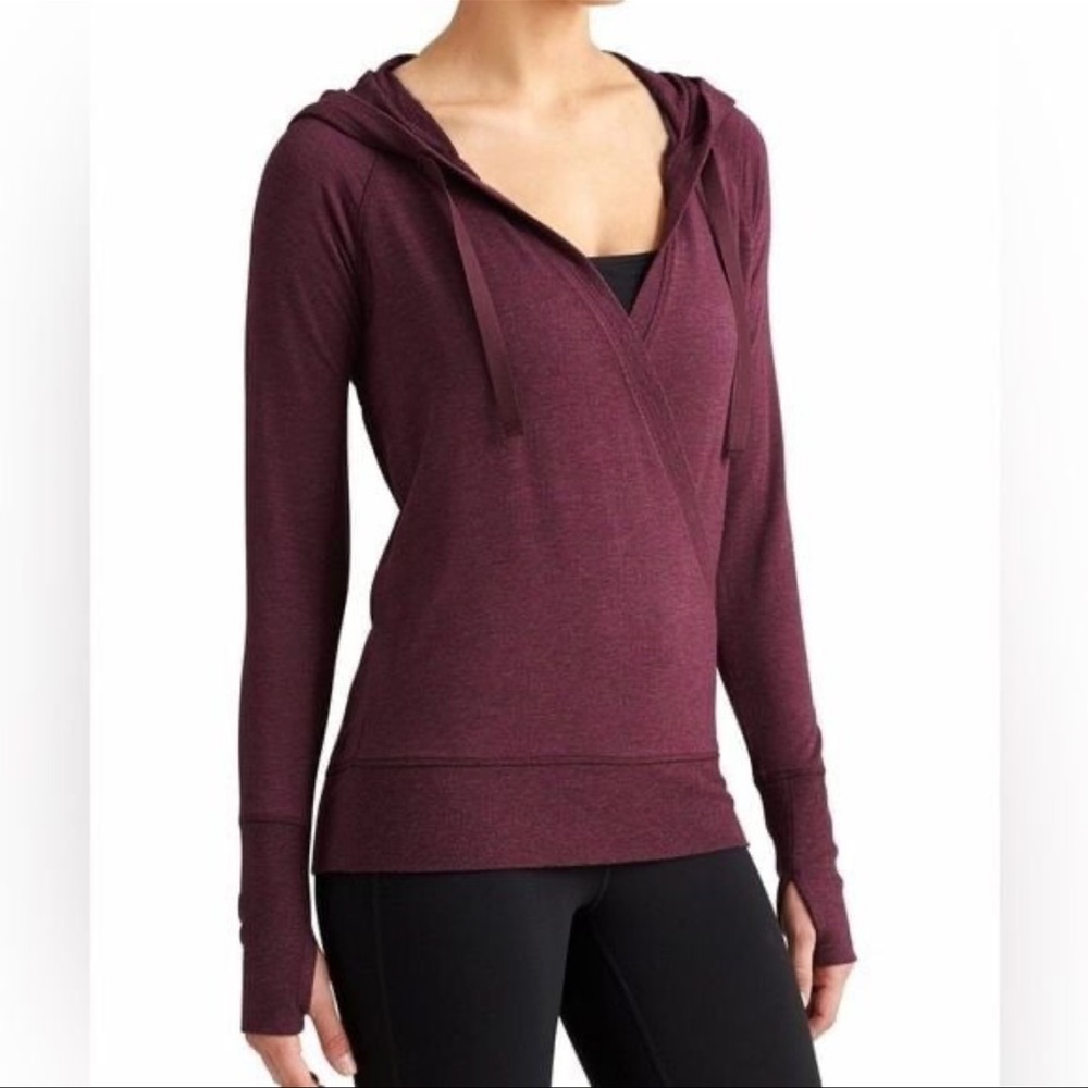 Athena Wrap Style Hooded Pull Over Sweater